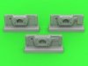Master GM-72-023 PzKpfw VI Tiger I - gun mantlets - 3 optional types - to be used with gun barrels from sets GM-72-021 and GM-72-022 1/72